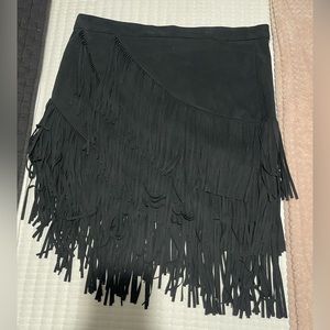 Idyllwind Black Fringe Skirt - Women’s Size XL